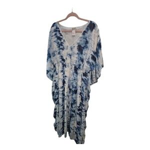 Speed Control Navy Tie-Dye Maxi Dress